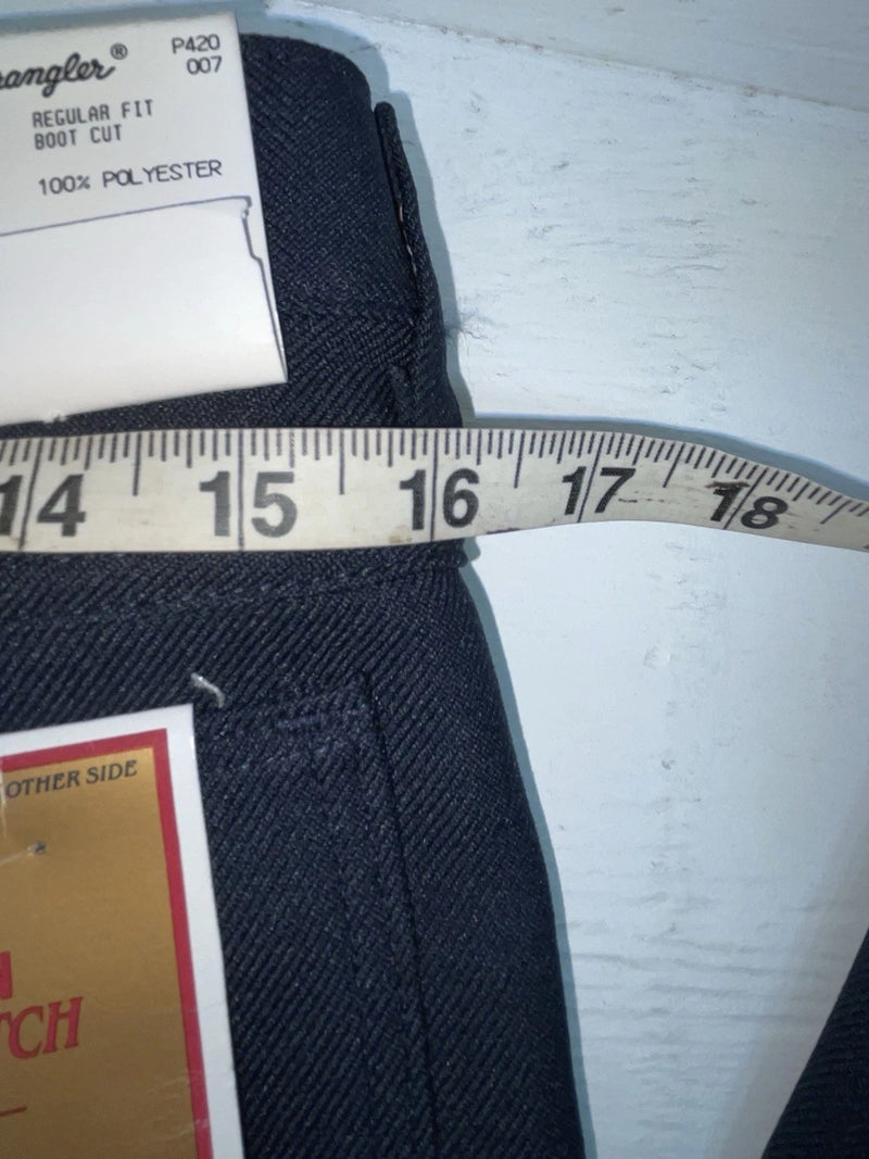 New Vintage Blue Wrangler Polyester Pants #82NV SS-11