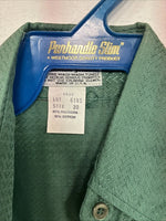 New Women’s Panhandle Slim Green Long Sleeve Pearl Snap Size 30 LL-58