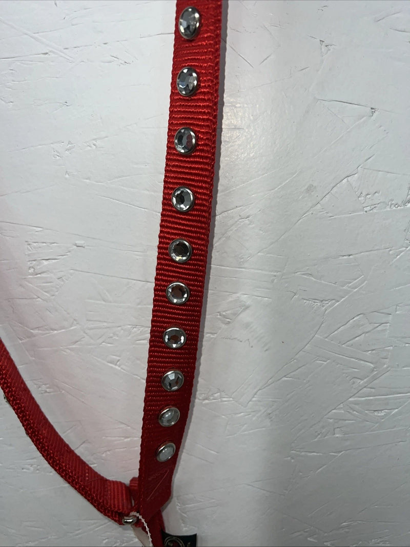 New Red Bling Fabtron Nylon Breastcollar #6821-1 EE-10