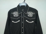 New Women’s Black Western Express Long Sleeve Button Up Shirt M #104276 3B-88