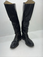 Used Women’s Black Imperial English Riding Boots. 7946 6. 12-3