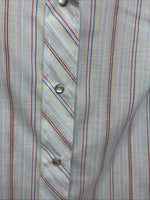 New Women’s Dickson Jenkins Multicolor Long Sleeve Pearl Snap Size 34 KK-100