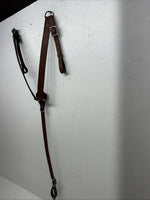 New Light Oil Brown Genuine Leather Breast Collar Y-26