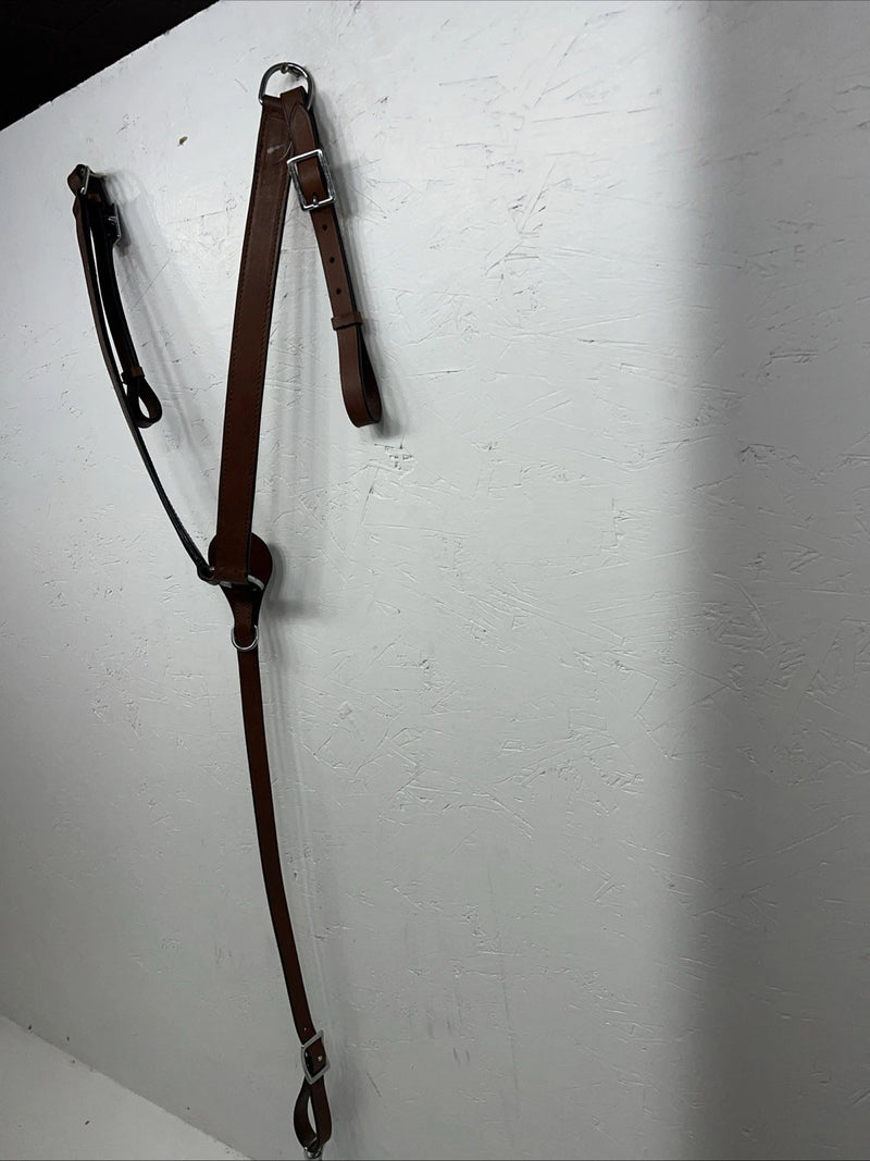 New Light Oil Brown Genuine Leather Breast Collar Y-26