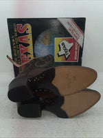 New Men’s Brown Texas Brand Cowboy Boots. M 631 8 D. 1-100