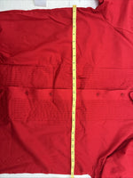 New Classix Red Long Sleeve Button Up English Shirt 16-16.5 Large X-80