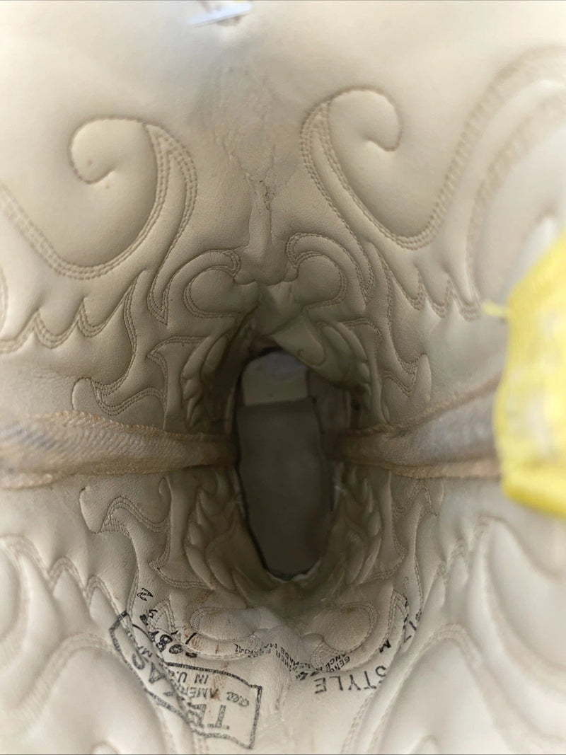 New Women’s Yellow Texas Brand Cowboy Boots. 4634 5 M. 2-68