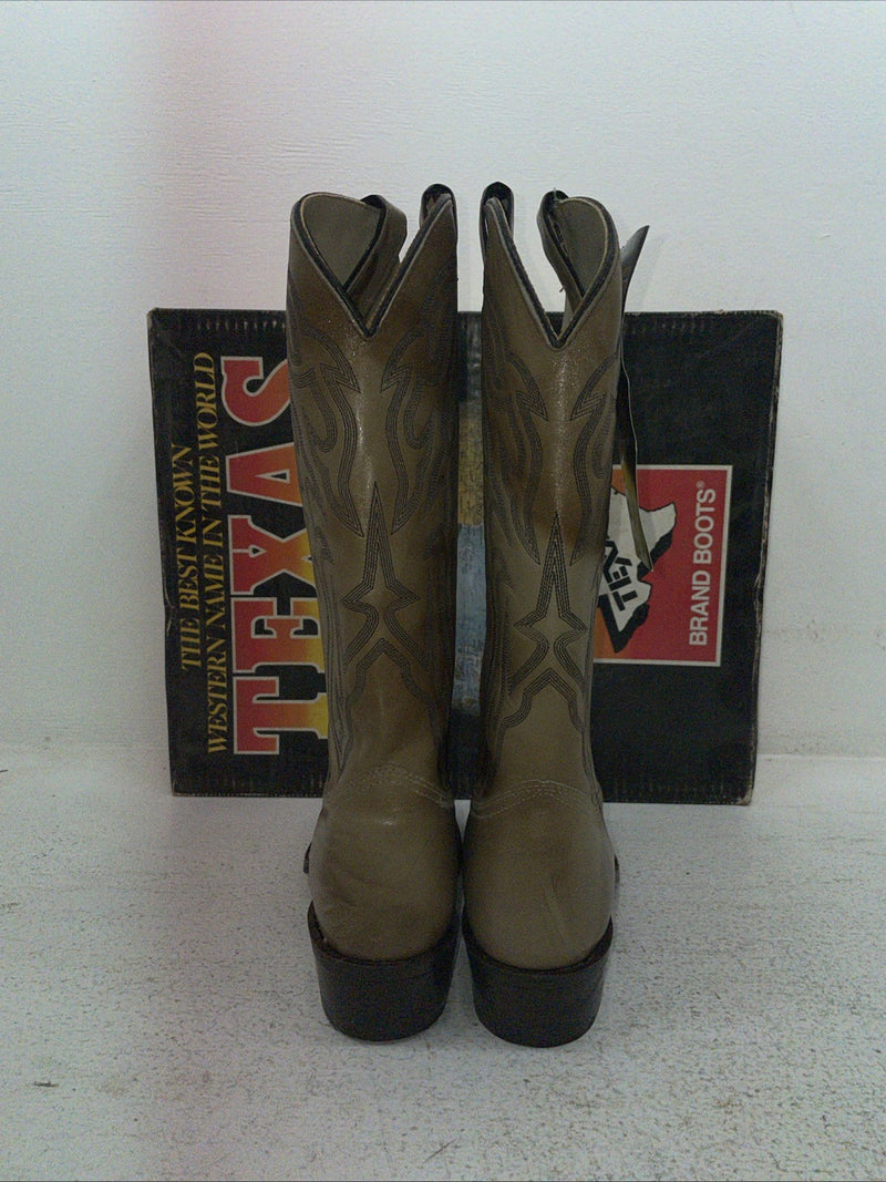 New Men’s Brown Texas Brand Cowboy Boots. 7808 9 D. 3-84