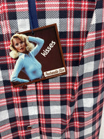 New Women’s Panhandle Slim Red Plaid Long Sleeve Pearl Snap Size 32 KK-67