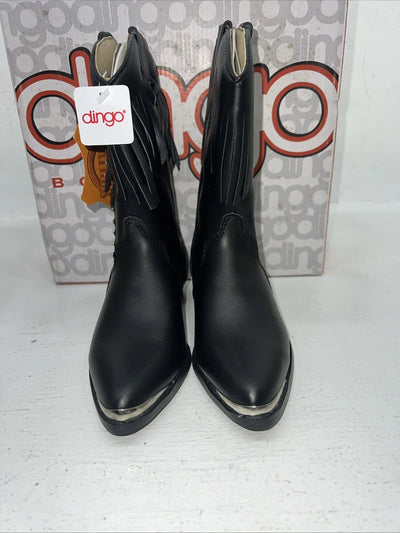 New Children’s Black Dingo Cowboy Boots. 12 D. 24-126