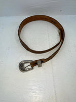New Brown Genuine Leather Acme Tooled 28” Belt #5022 JJ-161