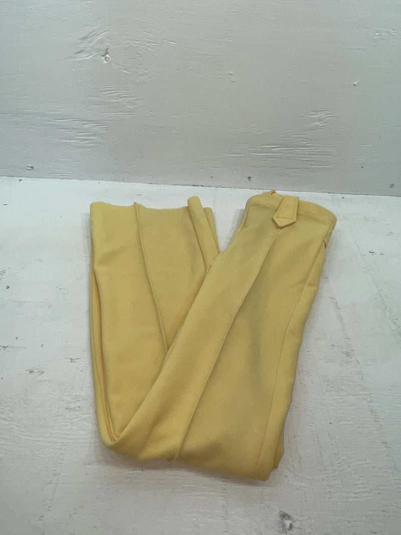 New Vintage Yellow Western Heritage Polyester Pants #G31 3A-89
