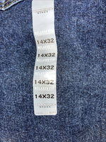 New Men’s Wrangler Blues Dress Easy Relaxed Fit Denim Jeans. 14x32 L-11