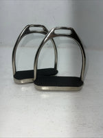 New Tough 1 Chrome Plated Iron 4 1/2” English Stirrups #24-3016 C-501