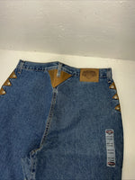 New Women’s Diamond Cut Gusset Denim Jeans No Back Pockets. 17/18x36 K-7