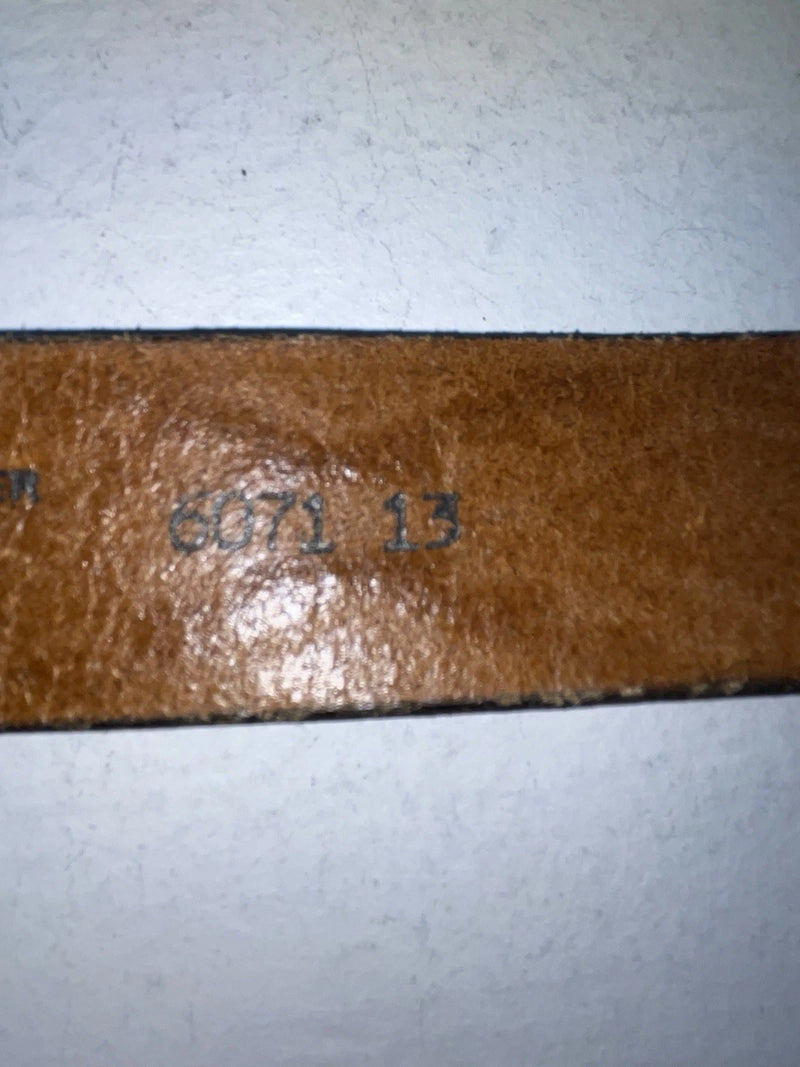 New Brown Genuine Leather Chambers Tooled 30” Belt #6071/13 Z-91
