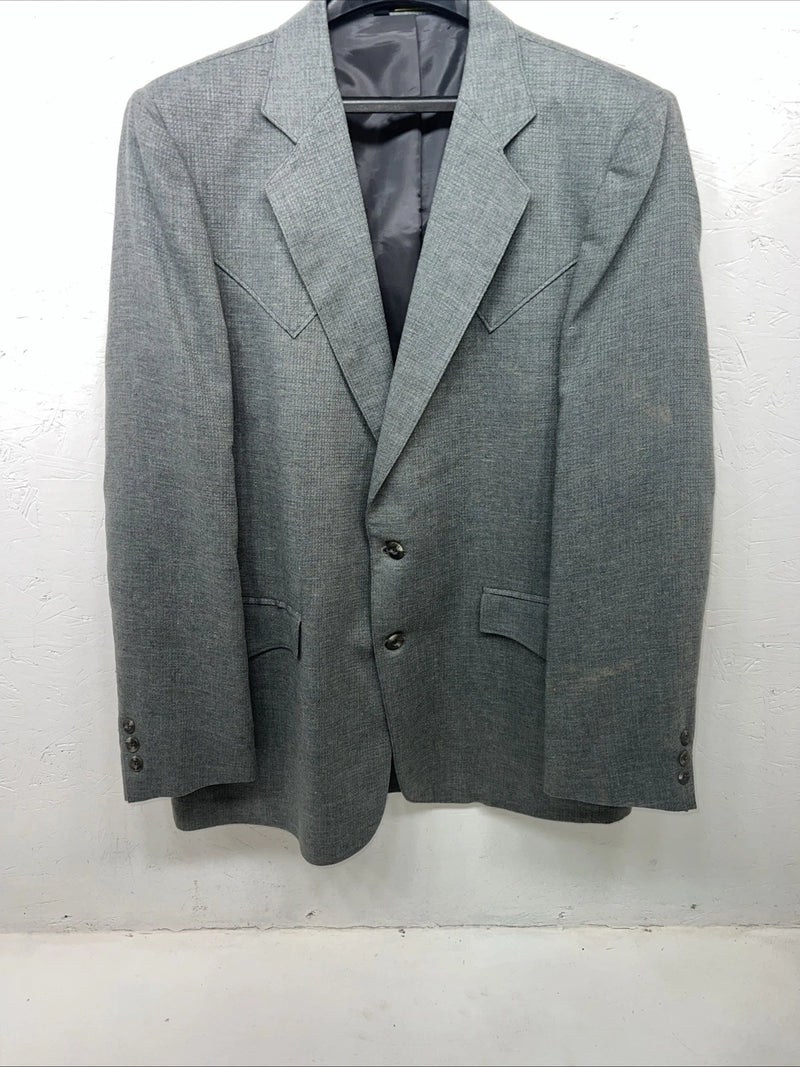 New Men’s Gray HbarC California Ranchwear Dress Coat 42R WW-54