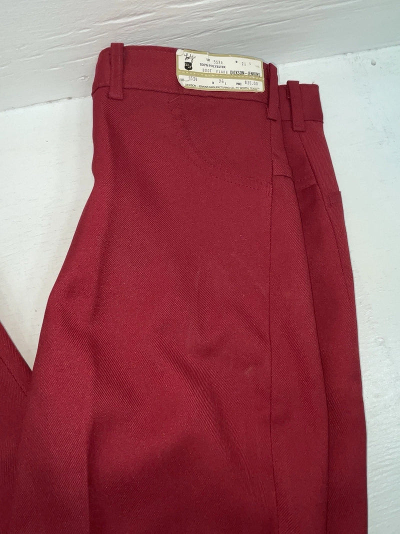 New Vintage Red Dickson Jenkins Polyester Pants #5534 3A-45