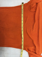 New Natural Born Winner Orange Sparkle Long Sleeve Shirt Petite TT-98
