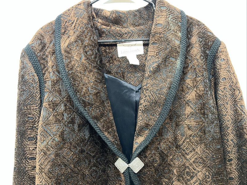 New Women’s Longhorn Brown Western Short Jacket L #5464 3C-48