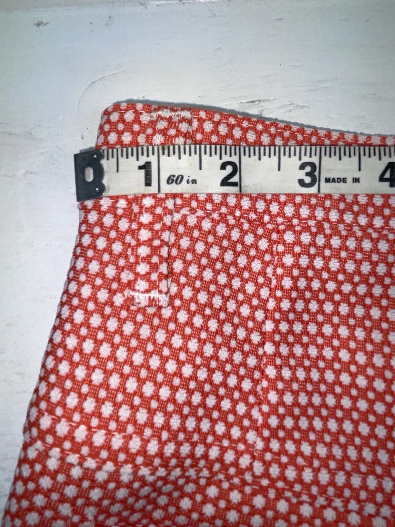 New Vintage Red Polka Dot Panhandle Slim Polyester Pants #8022 XX-59