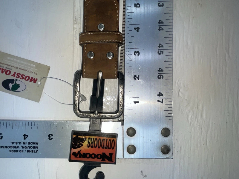 New Brown Genuine Leather Nocona Mossy Oak Camo 46” Belt #N24866222 NN-130