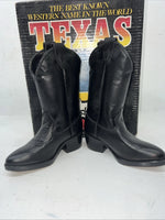 New Children’s Black Texas Brand Cowboy Boots With Fringe. C2690 9 D. 24-28