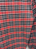 New Kids Panhandle Slim Red Plaid Long Sleeve Pearl Snap Size 10 CC-96