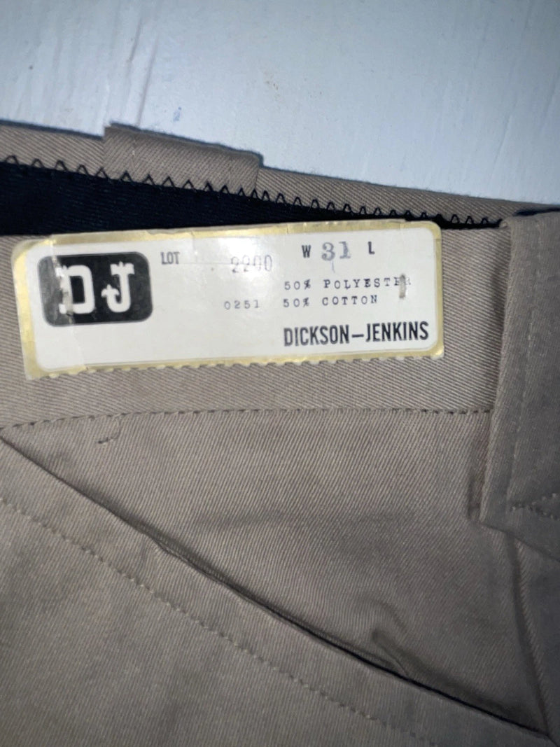 New Vintage Beige Dickson Jenkins Polyester Pants #2200 OO-50