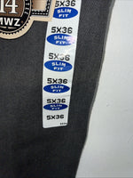 New Women’s Wrangler Cowboy Cut Slim Fit Grey Denim Jeans. 5x36 N-6