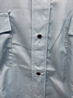 New Men’s Dickson Jenkins Blue Long Sleeve Pearl Snap 16 Large CC-70