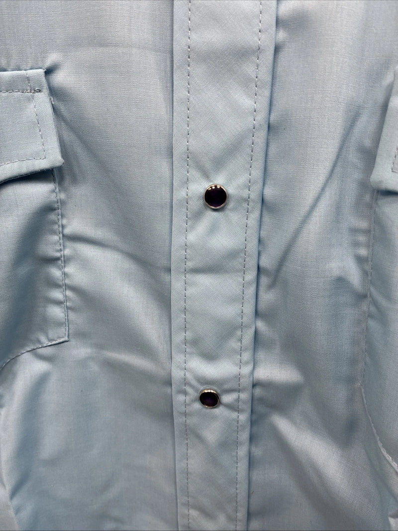 New Men’s Dickson Jenkins Blue Long Sleeve Pearl Snap 16 Large CC-70