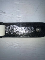 New Black Genuine Leather Nocona Silver Pendent 24” Belt #N4412001 NN-66