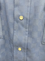 New Men’s Panhandle Slim Blue Checkered Long Sleeve Pearl Snap 17.5 XL T-21