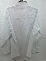 New Men’s ELY cattleman White Long Sleeve Pearl Snap 18.5 X 35 2XL H-36