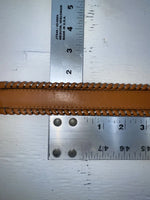New Brown Genuine Leather Longhorn Weaved 30” Belt #82807 JJ-128