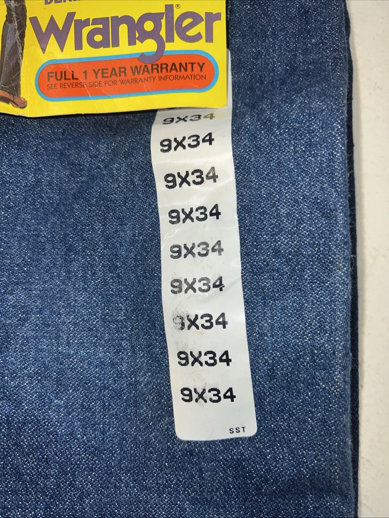 New Women’s Wrangler Original For Pro Rodeo Cowboy Cute Denim Jeans. 9x34 B-13