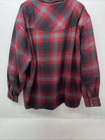 New Men’s ELY Cattleman Red Plaid Wool Jacket XL JJ-600