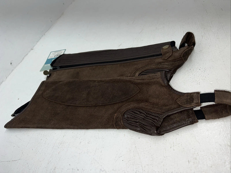 New Brown Ovation Synthetic XS Half Chaps #13237 H-510 