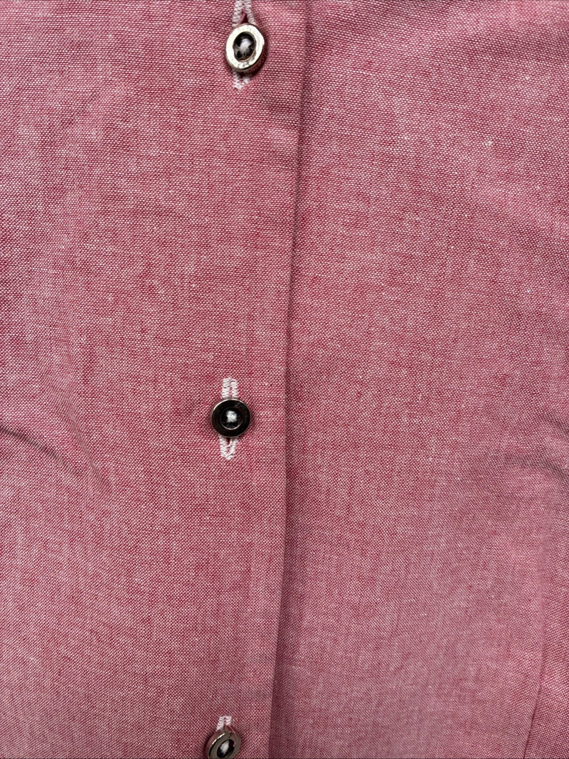 New Women’s Cowboy Threads Pink Short Sleeve Button  Up Size Medium MM-85