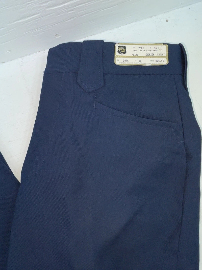 New Vintage Blue Dickson Jenkins Polyester Pants #2046 SS-3