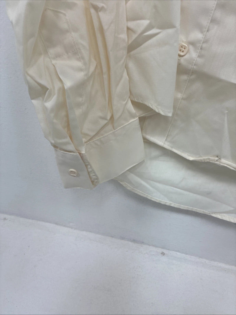New Wayne Scott Yellow Long Sleeve Button Up English Shirt Large TT-36