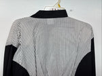 New Woman Cowboy Thread Black White Long Sleeve Button Up XL II-46