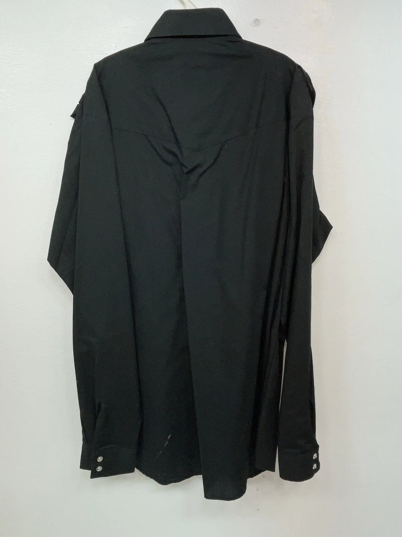 New Women’s Black Ely Country Charmer Long Sleeve Button Up Shirt M #14119 3B-35