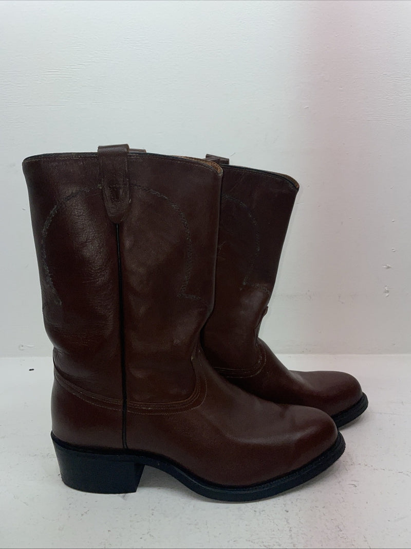 New Men’s Brown Texas Brand Cowboy Boots. 8311 10 E E. 6-63