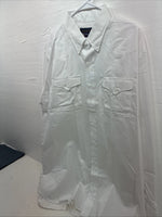 New Men’s Panhandle White Long Sleeve Button Up 18 2XL F-59