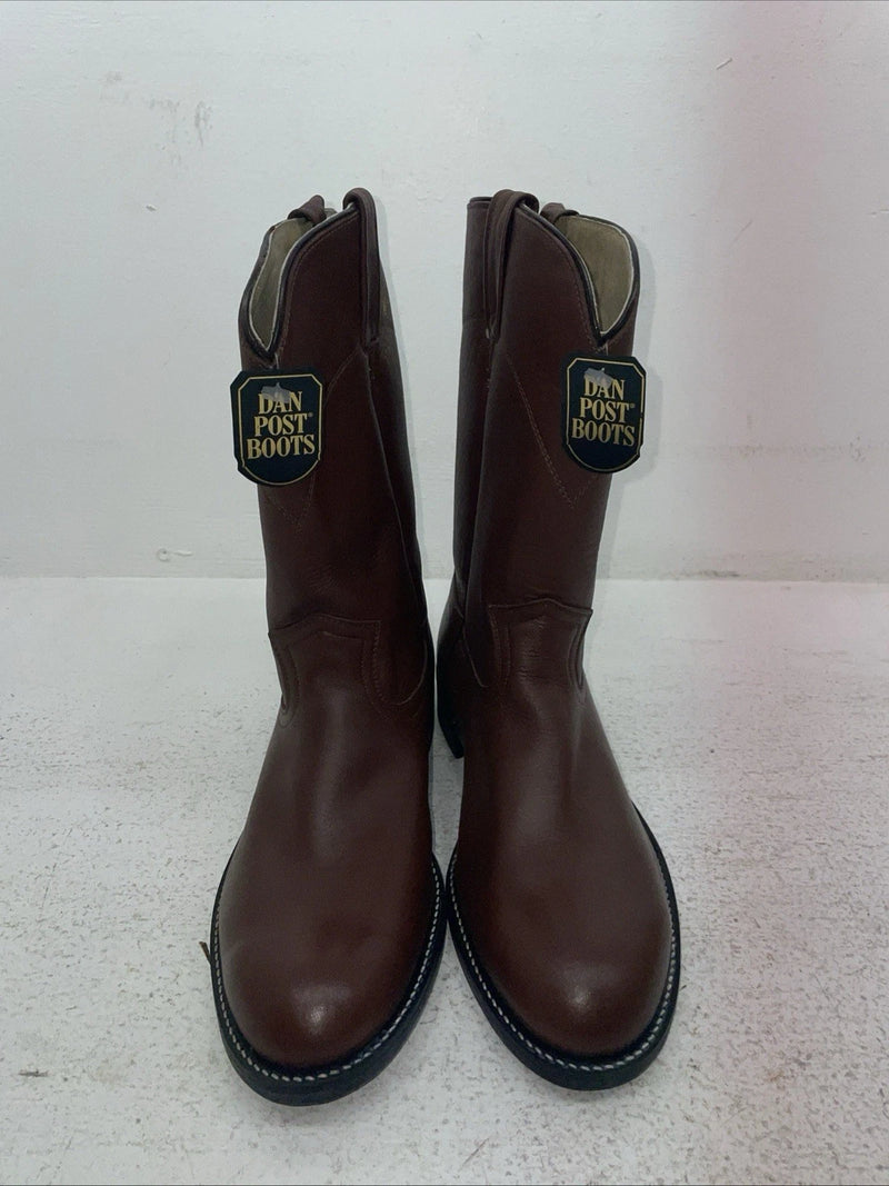New Men’s Brown Dan Post Cowboy Boots. 26589 8 E W. 1-122