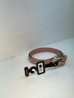 New Pink Genuine Leather Nocona Silver Bling 34” Belt #N1344999 Z-90