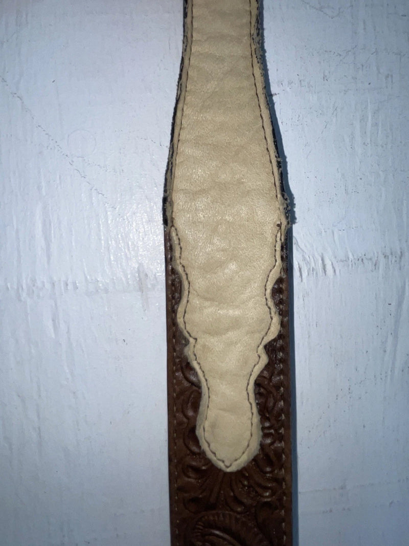 New Brown Genuine Leather Acme Tooled 29” Belt #6921 JJ-28