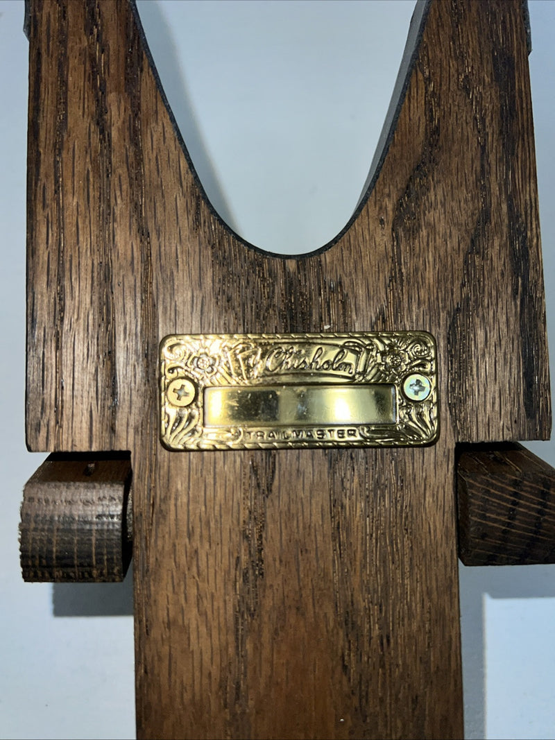 New J.Chisholm Boot Jack Natural Wood C-35